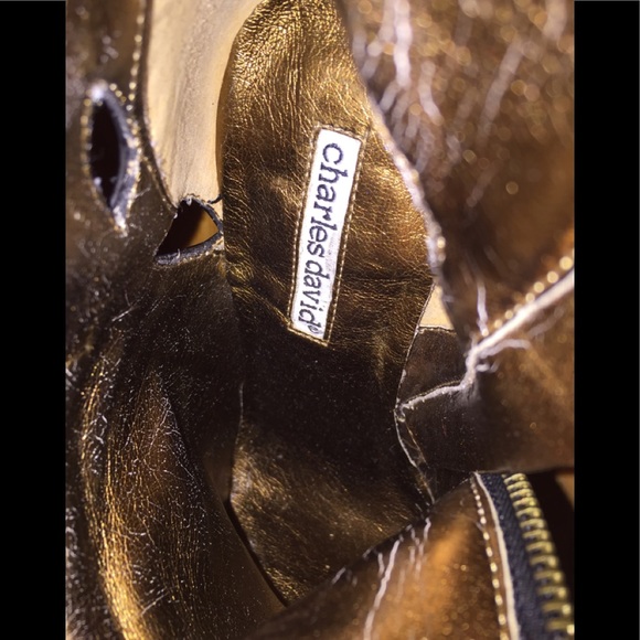 Charles David High Quality Leather Platform Boots - Picture 7 of 11